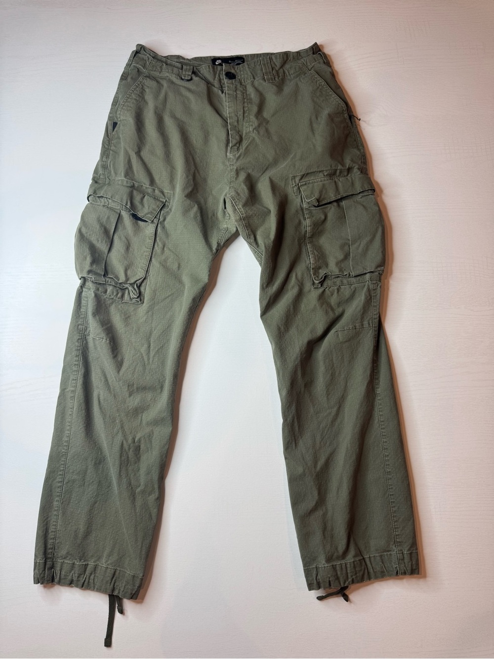 Nike SB Flex FTM Ripstop Cargo Pants Medium Olive Green W30 M